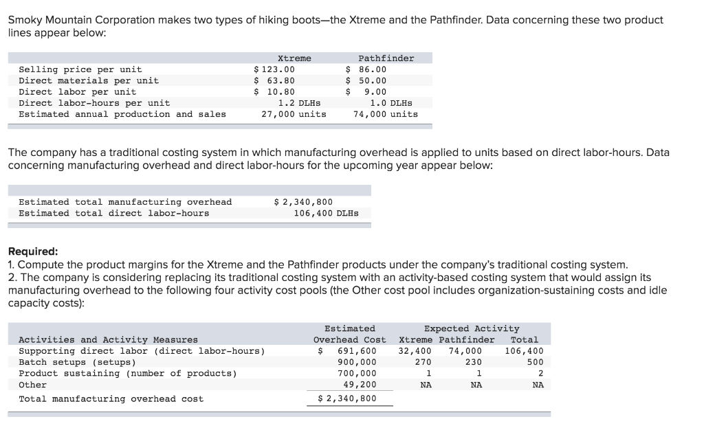 Solved Compute the product margins for the Xtreme and the