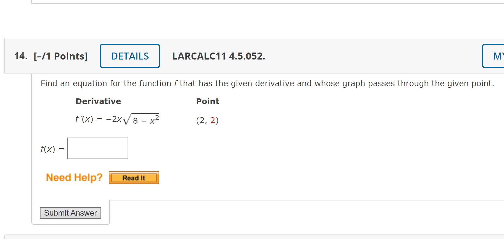 Solved Find An Equation For The Function F That Has The