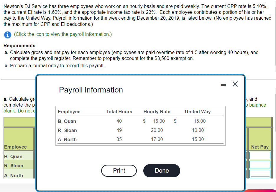Newton s dj service has three employees who work on chegg