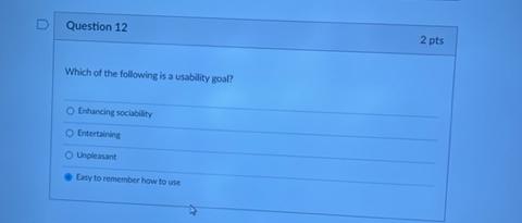 Solved Question 12 2 pts Which of the following is a | Chegg.com