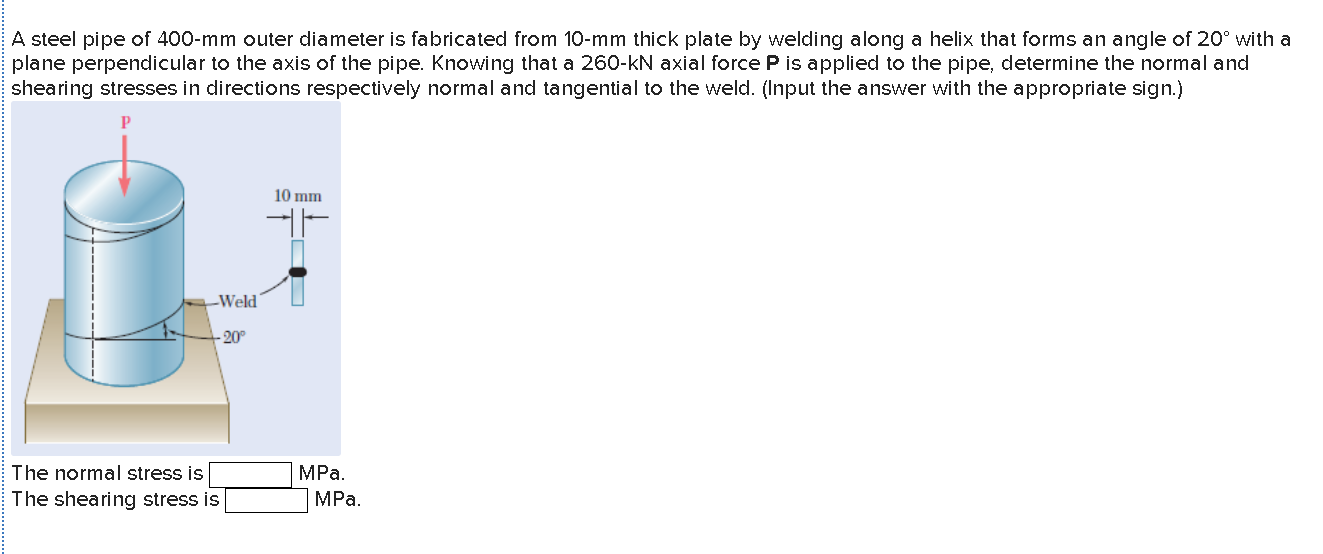 solved-a-steel-pipe-of-400-mm-outer-diameter-is-fabricated-chegg