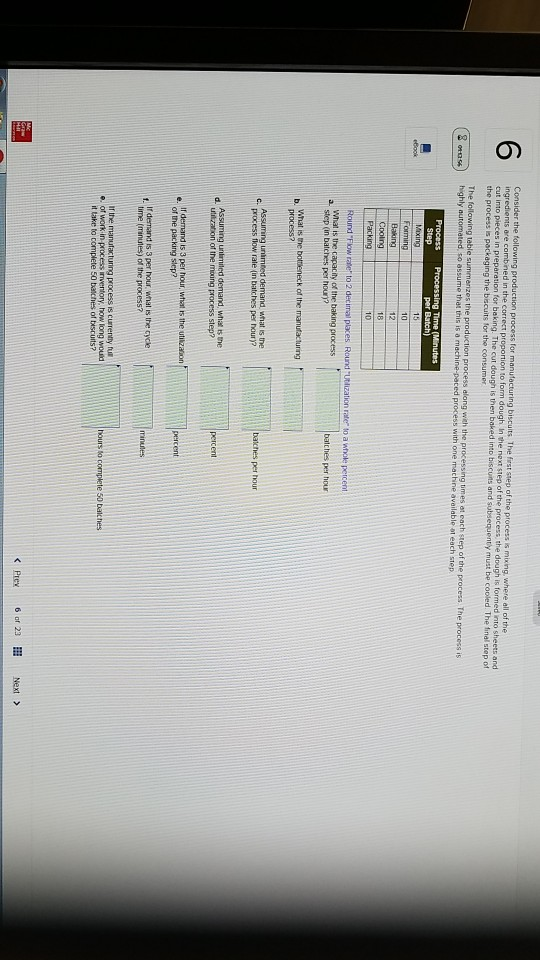 Solved Consider the following production process for | Chegg.com