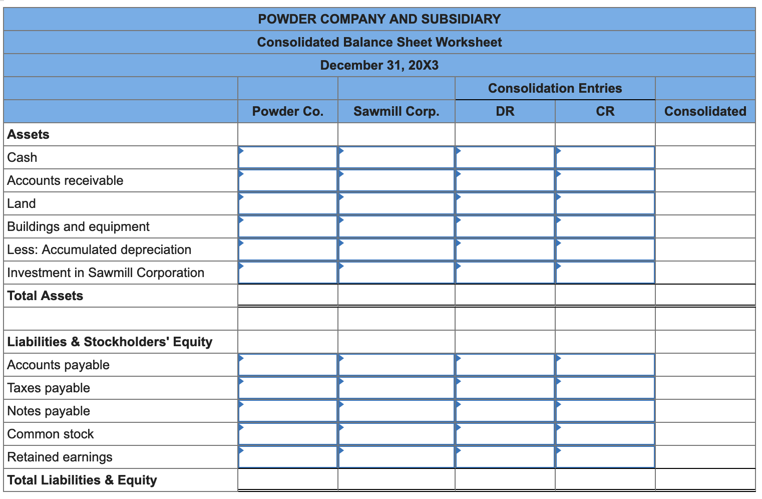 Powder Company spent 240,000 to acquire all of