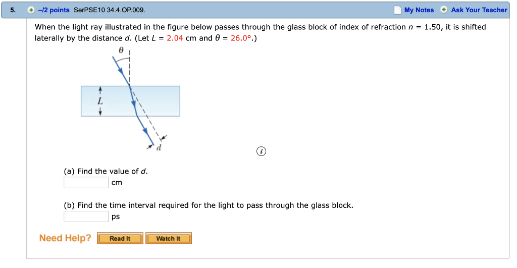 Solved 5. 12 Points SerPSE10 34.4.OP.009. My Notes Ask Your | Chegg.com