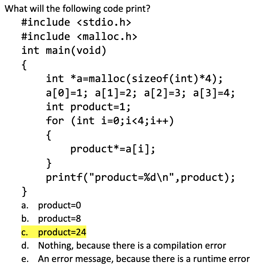 Solved What will the following code print? #include | Chegg.com