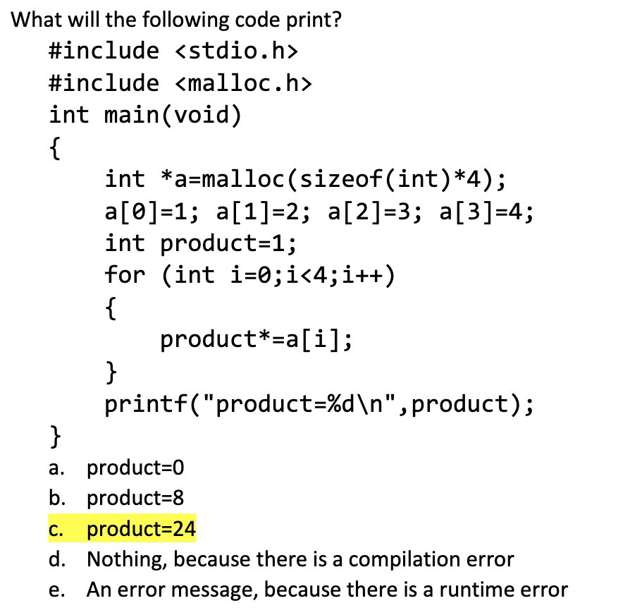 Solved What Will The Following Code Print? #include | Chegg.com