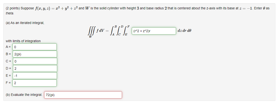 Solved 2 Points Suppose F X Y Z X2 Y2 Z2f X Y Z X2 Y2 Z2