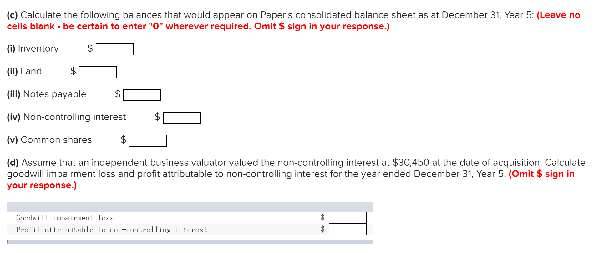 Solved Paper Corp. purchased 70% of the outstanding shares | Chegg.com