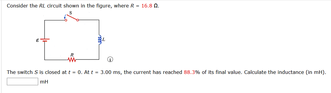 Solved Consider the RL circuit shown in the figure, where R | Chegg.com
