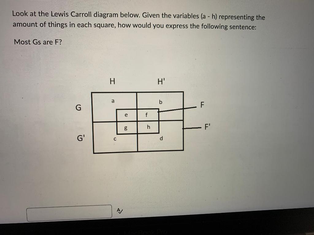Solved Look at the Lewis Carroll diagram below. Given the | Chegg.com