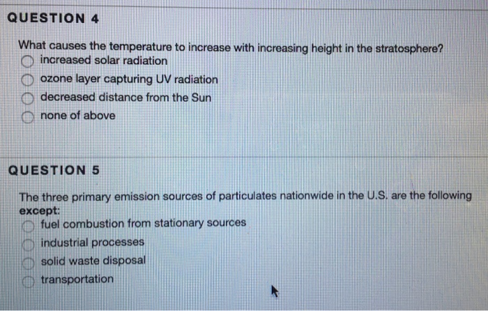 Solved QUESTION 4 What causes the temperature to increase Chegg