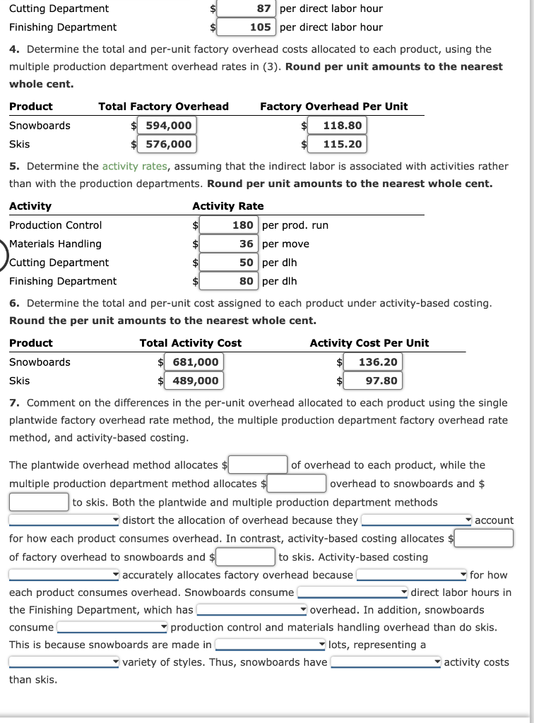 Solved Allocate overhead using a single plantwide rate, | Chegg.com