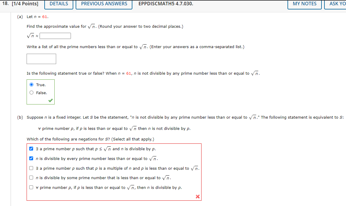 Solved 18 1 4 Points Details Previous Answers Eppdiscm Chegg Com