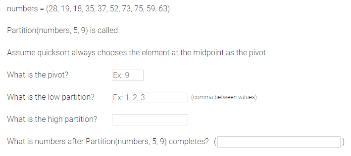 Solved numbers =(28,19,18,35,37,52,73,75,59,63) | Chegg.com