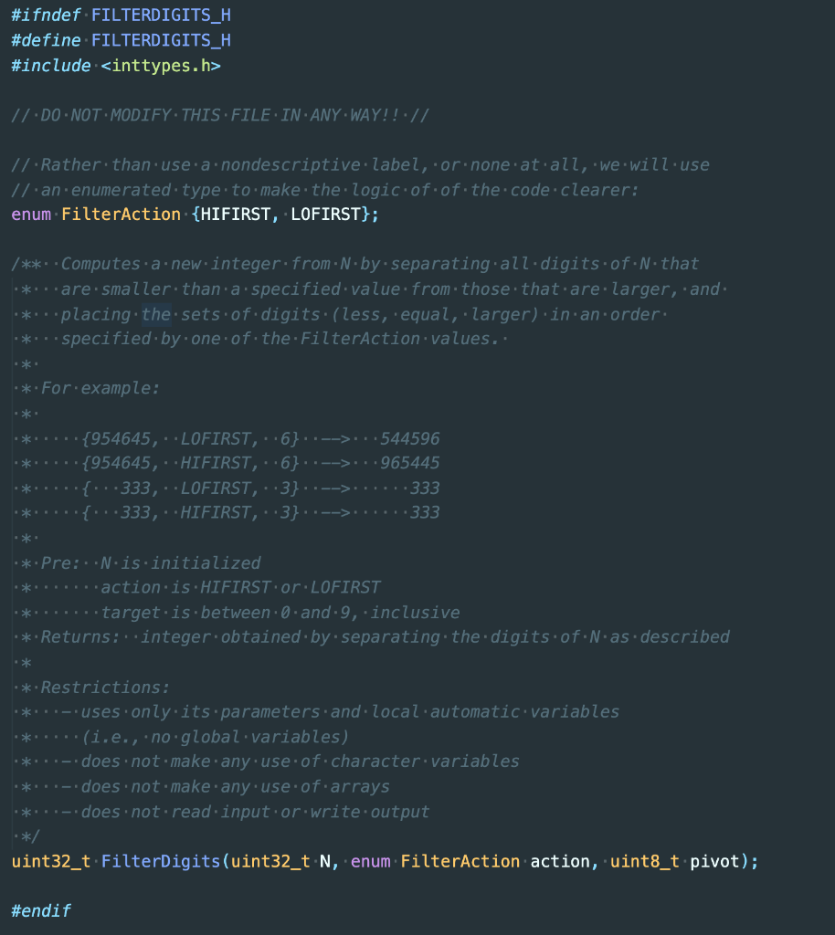 Solved Given the integer value N = 73427347, and the pivot | Chegg.com