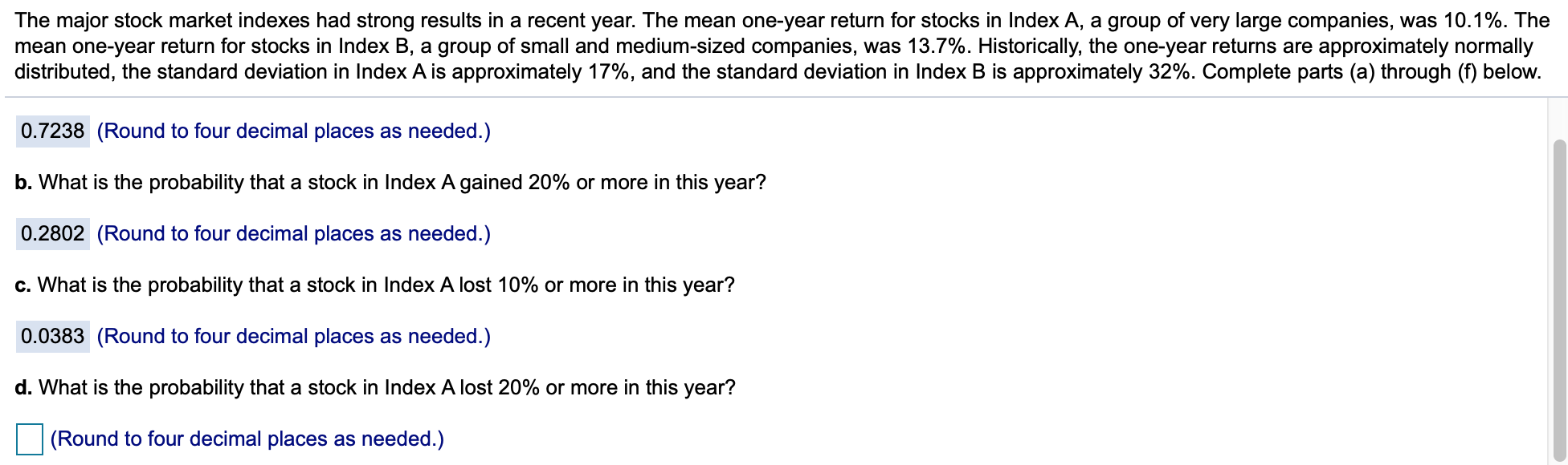 solved-the-major-stock-market-indexes-had-strong-results-in-chegg