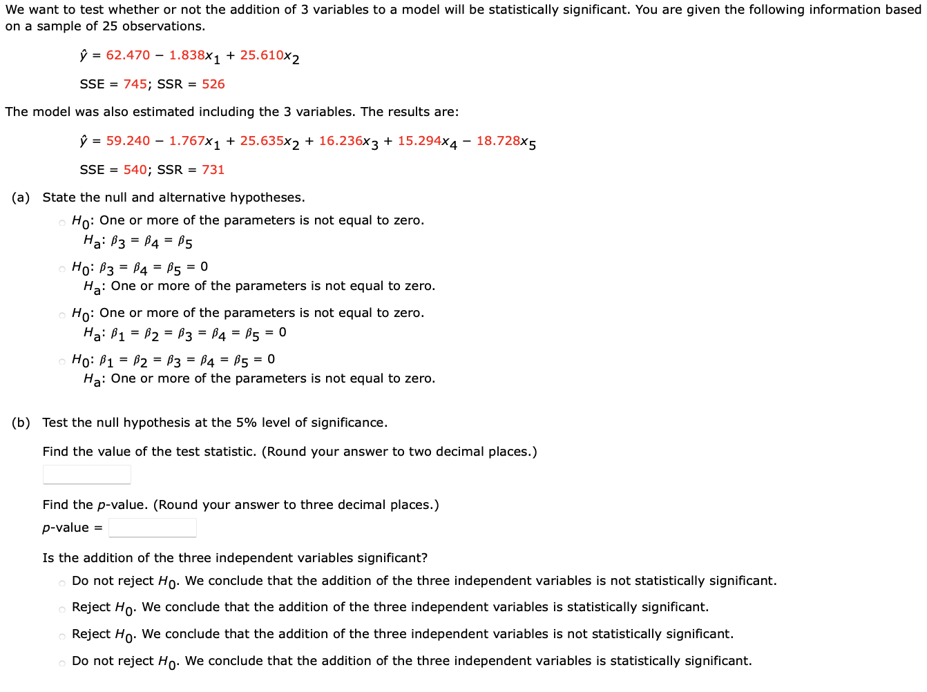 Solved We want to test whether or not the addition of 3 | Chegg.com