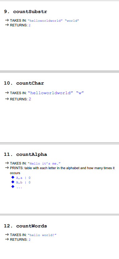 Solved just fill in the function from 1 to 14 without | Chegg.com