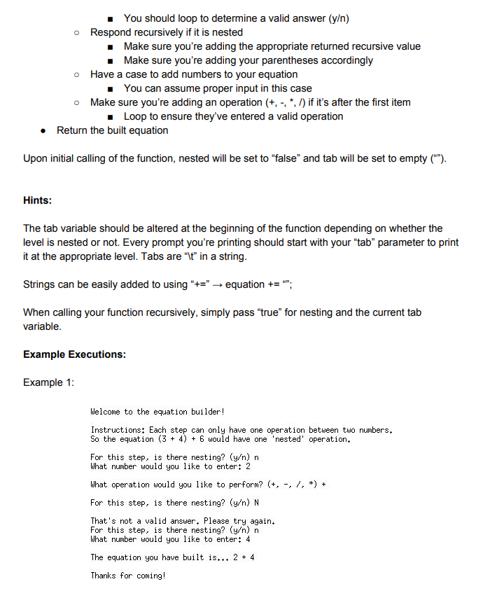 This is the assignment; I posted everything that I | Chegg.com
