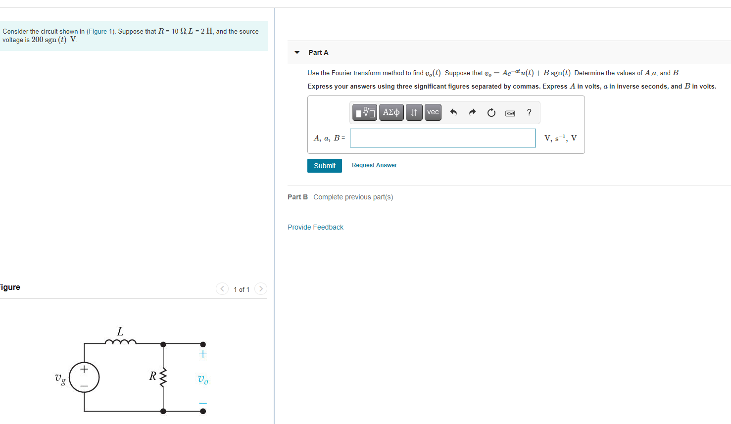 Solved Consider The Circuit Shown In (Figure 1). Suppose | Chegg.com