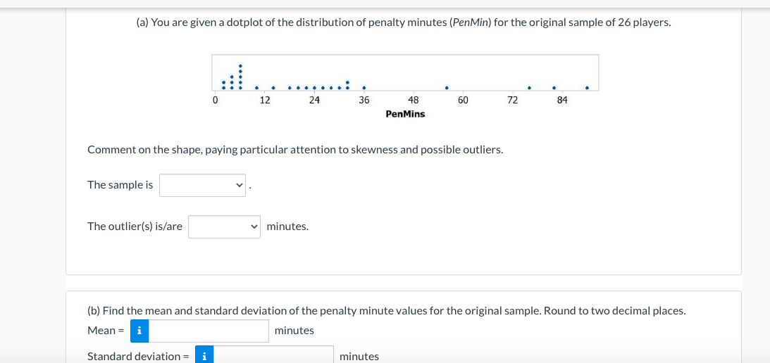 Solved NHL Penalty Minutes Table 1 shows the number of