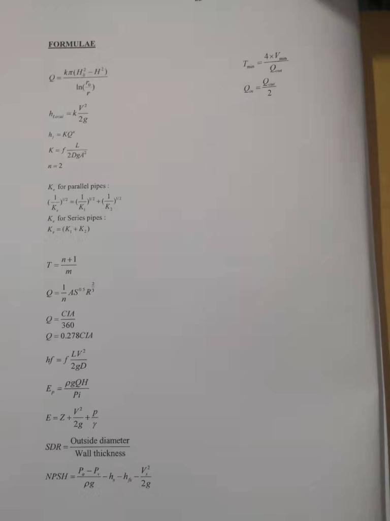 5 Question 3 - Water reticulation Consider the small | Chegg.com