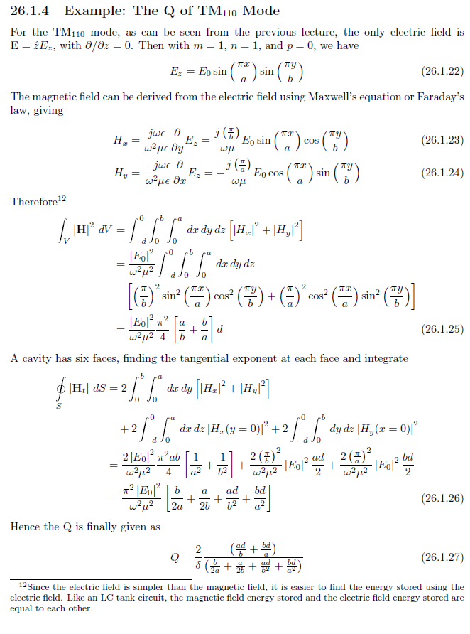 Solved Part 1 Given a lossless metallic rectangular cavity
