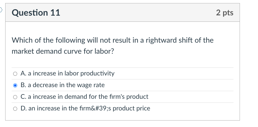 Solved Question 11 2 pts Which of the following will not | Chegg.com