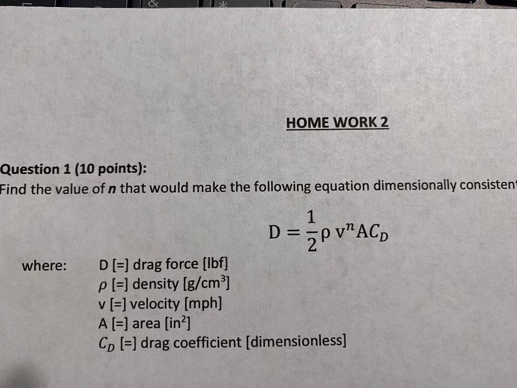 Solved HOME WORK 2 Question 1 (10 points): Find the value of | Chegg.com