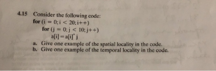 Solved 4.15 Consider the following code: for (i = 0; i