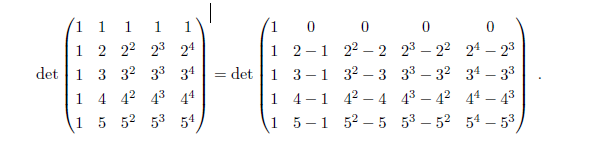 Problem 2. (Determinants) (1) Show that:(2) Make | Chegg.com