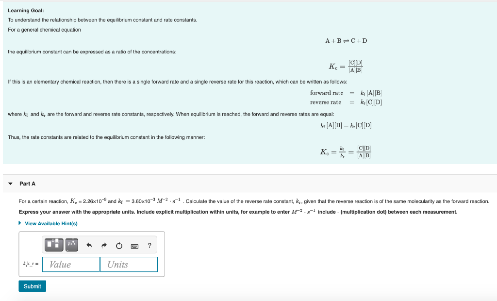 Solved Learning Goal: To understand the relationship between | Chegg.com