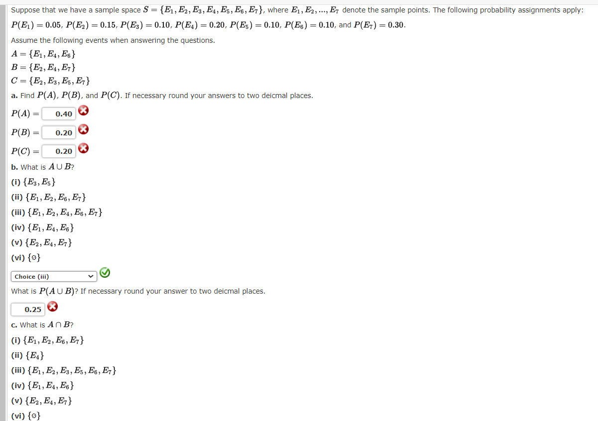 Solved Suppose That We Have A Sample Space | Chegg.com