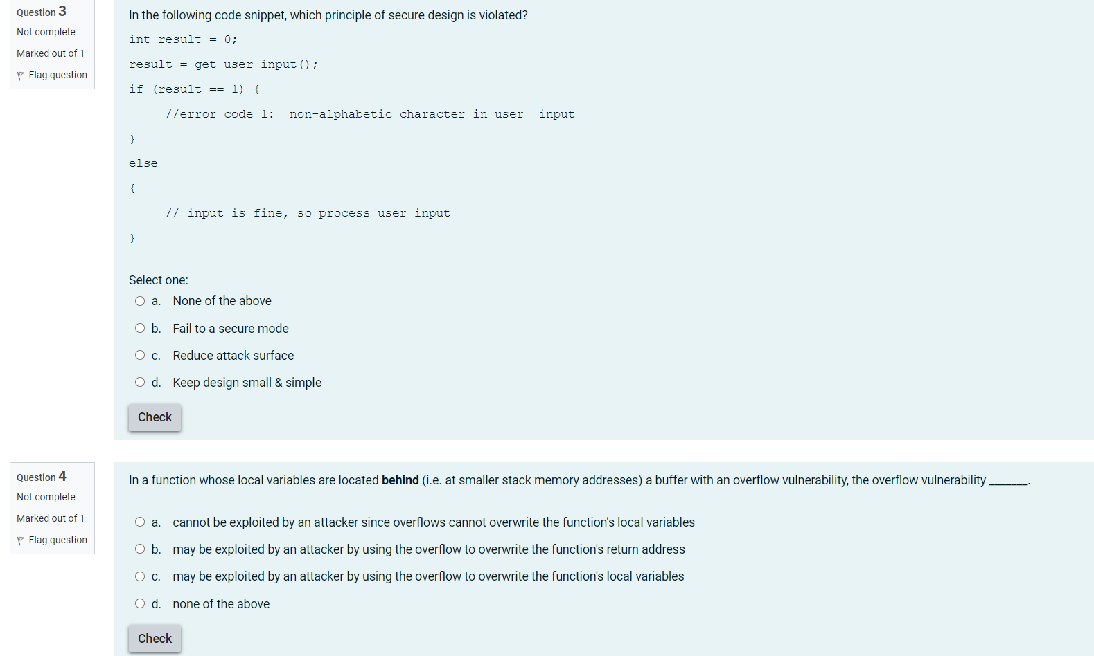 Solved Question In The Following Code Snippet Which Chegg Com