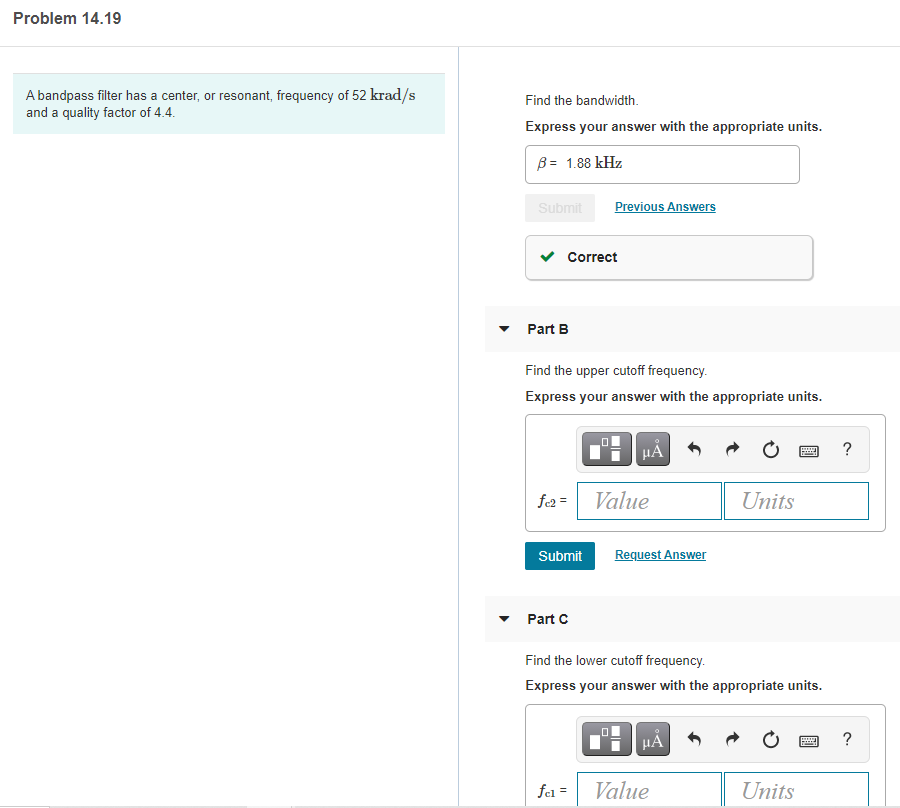 solved-problem-14-19-a-bandpass-filter-has-a-center-or-chegg