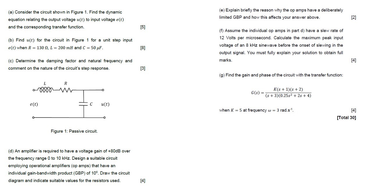 Solved Problem 1: Consider the circuit shown in Figure 1. | Chegg.com