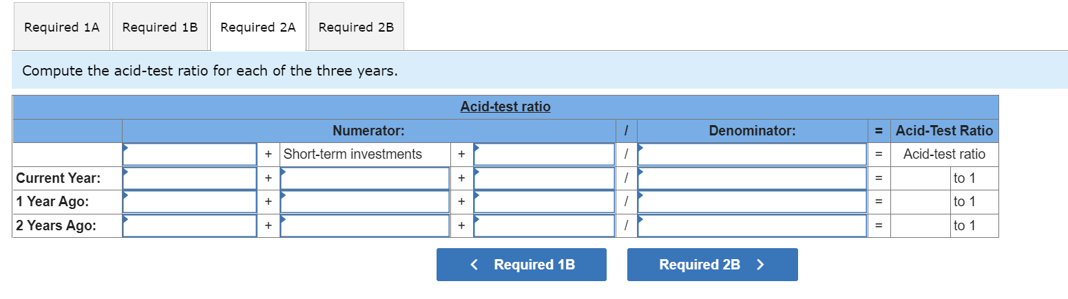Solved (1-a) Compute the current ratio for each of the three | Chegg.com