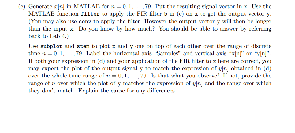 ***MATLAB CODE: ALL PARTS ARE RELATED AND THE CODE IS | Chegg.com