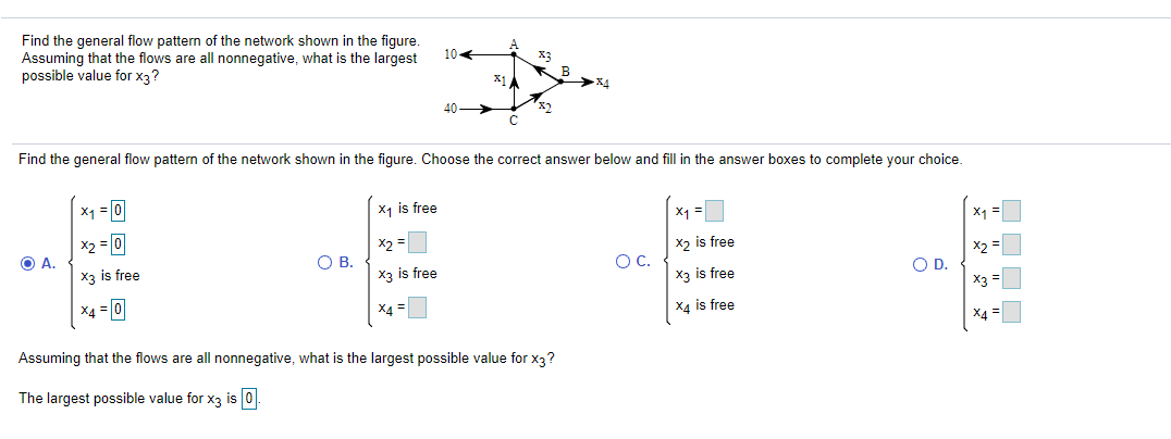 Solved 105 Find the general flow pattern of the network | Chegg.com