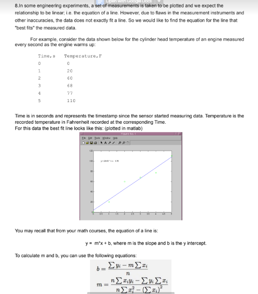 8.In some engineering experiments, a set of | Chegg.com