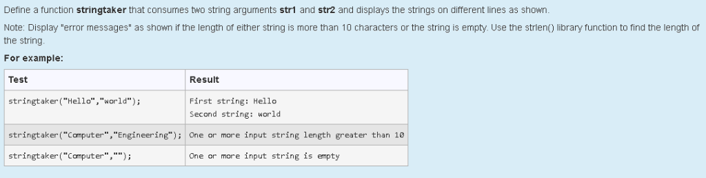 Solved Define a function stringtaker that consumes two | Chegg.com