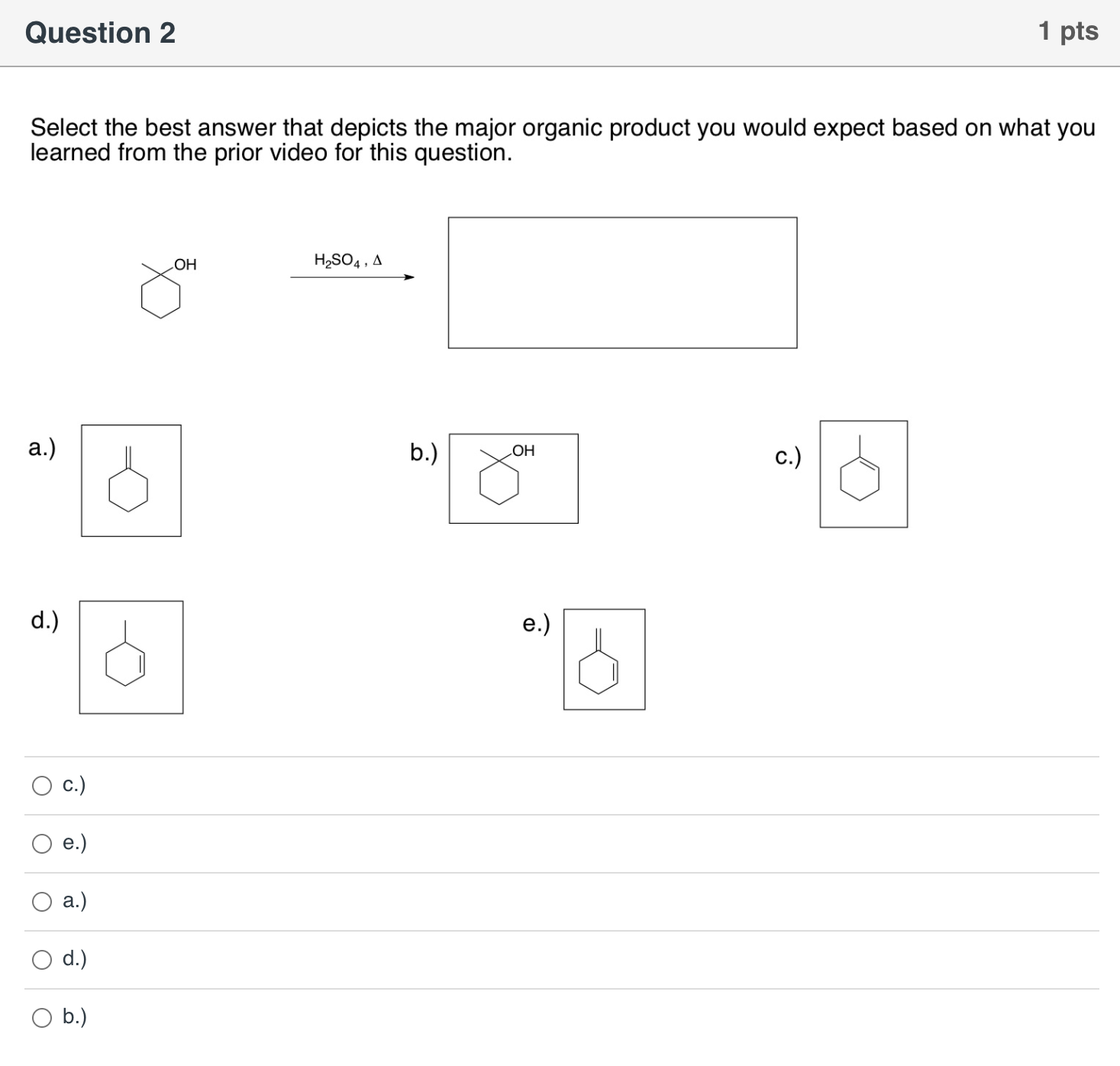 Solved Question 2 1 pts Select the best answer that depicts | Chegg.com