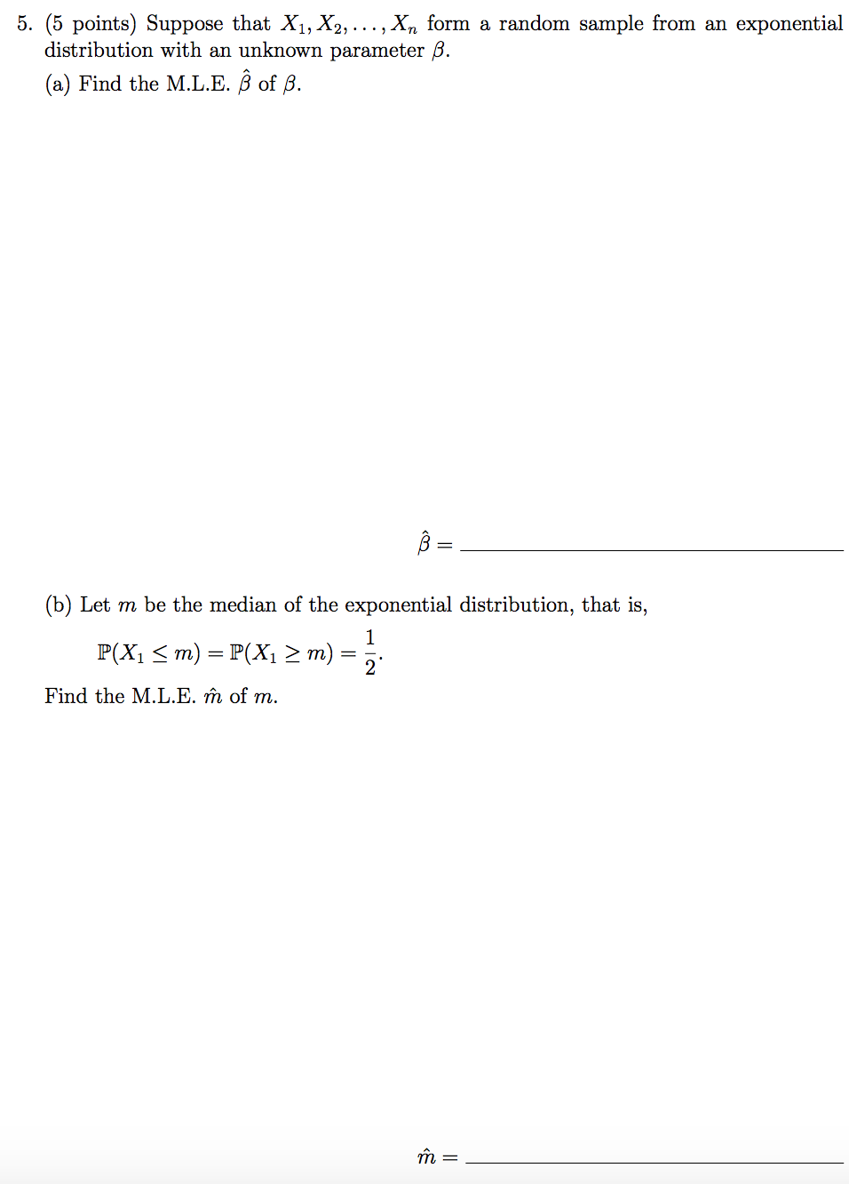 Solved 5 5 Points Suppose That X₁ X2 Xn Form A 9526