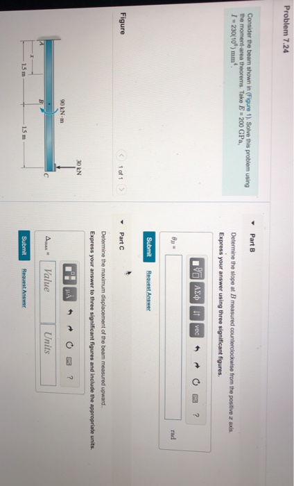 Solved Problem 7.24 Part B Consider The Beam Shown In | Chegg.com