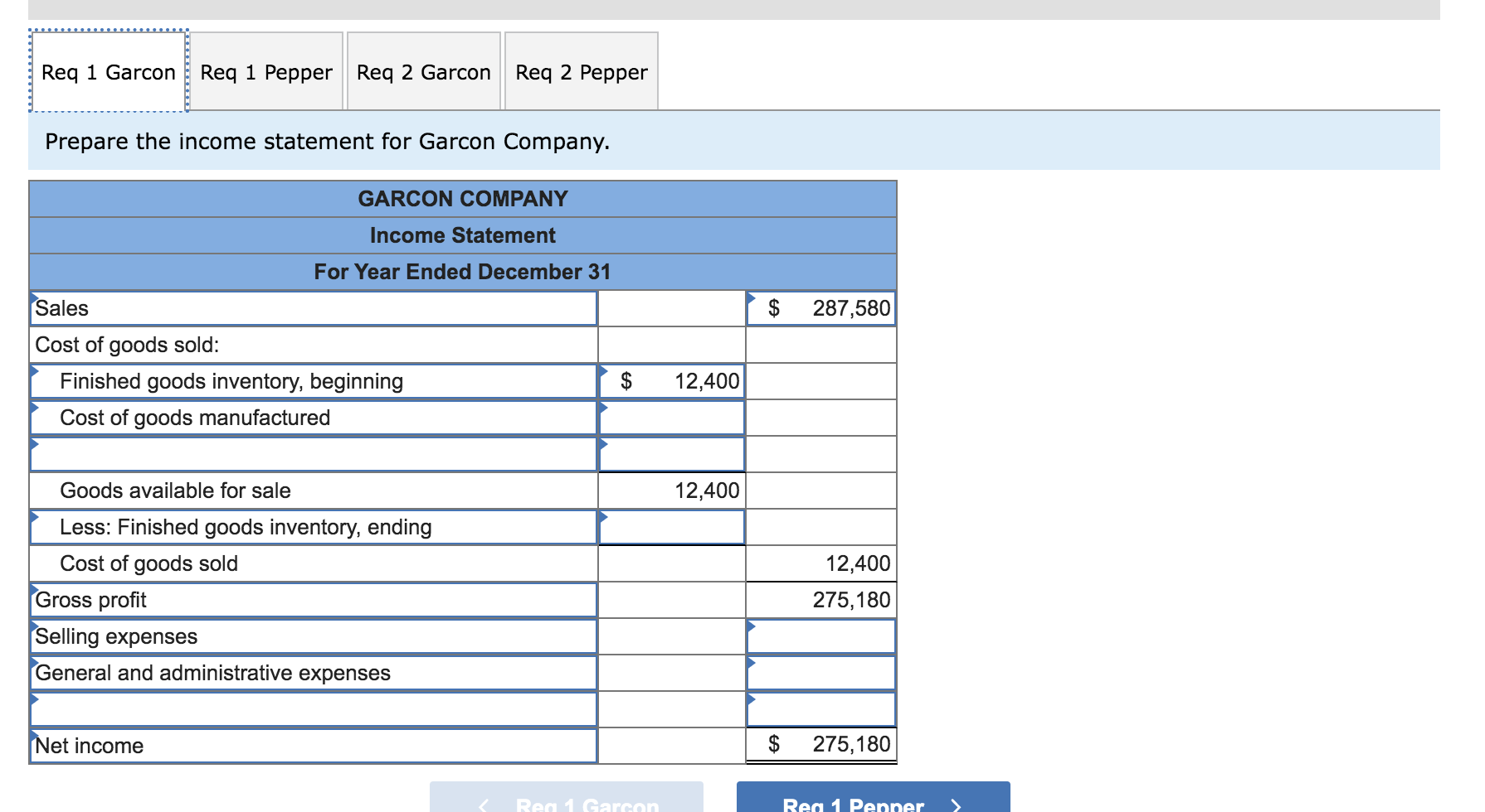 Solved Exercise 18 8 Algo Preparing Financial Statements 6774