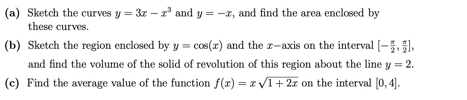 Solved = - (a) Sketch the curves y = 3x – 23 and y = -x, and | Chegg.com