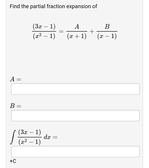 partial fraction calculator program