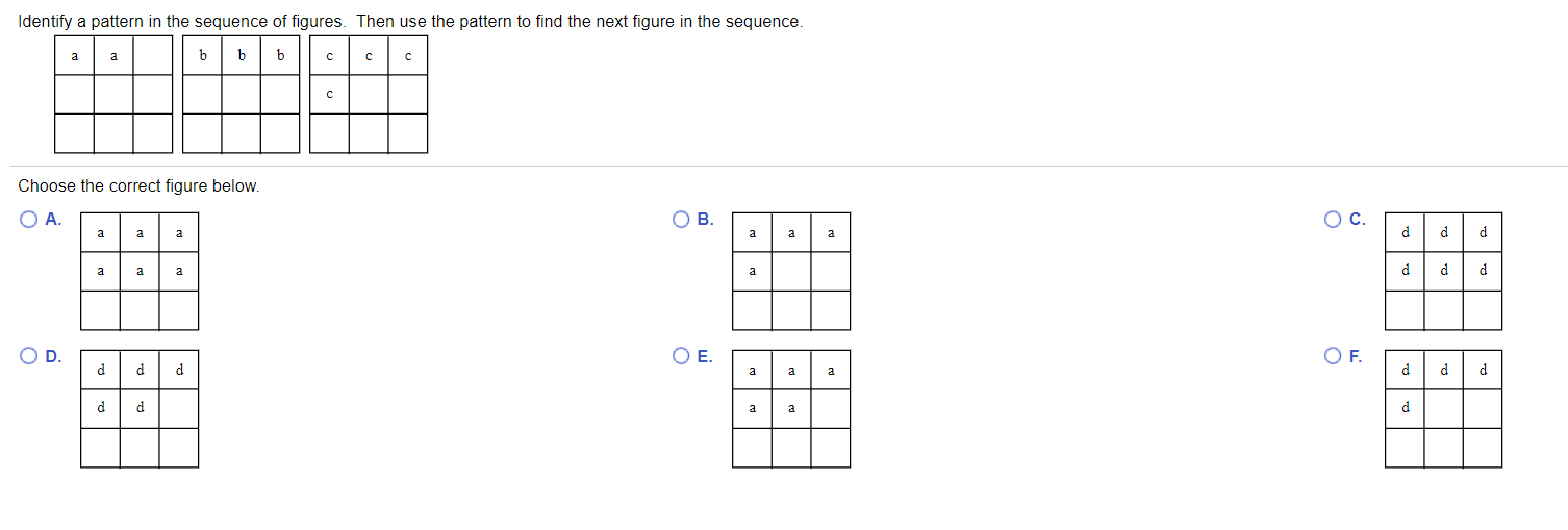 Solved Identify A Pattern In The Sequence Of Figures. Then | Chegg.com