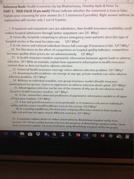 Solved Reference Book Health Economics by Jay Bhattacharya,