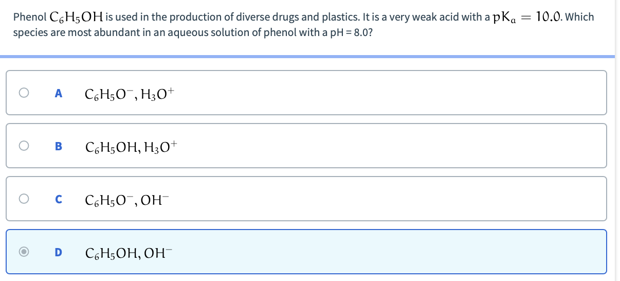 Solved = 10.0. Which Phenol C6H5OH is used in the production | Chegg.com